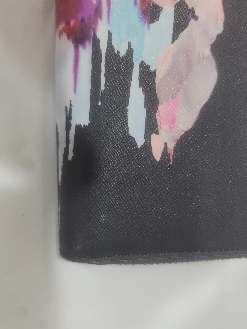 kate spade Multicolor Floral Zip Cosmetic Pouch - Red, Pink, Blue, Purple, Black